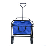 Elecwish Folding Wagon Garden Shopping Beach Cart (Blue), view 5