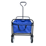 Elecwish Folding Wagon Garden Shopping Beach Cart (Blue), view 6