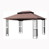 Elecwish 13x10 Outdoor Patio Gazebo Canopy Tent With Ventilated Double Roof And Mosquito Net, view 3