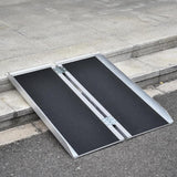 Elecwish 3-5 FT Non Skid Aluminum Portable Wheelchair Ramp, view 3