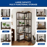 Elecwish 5 Tier Corner Bookshelf with LED Lights IF153, view 4