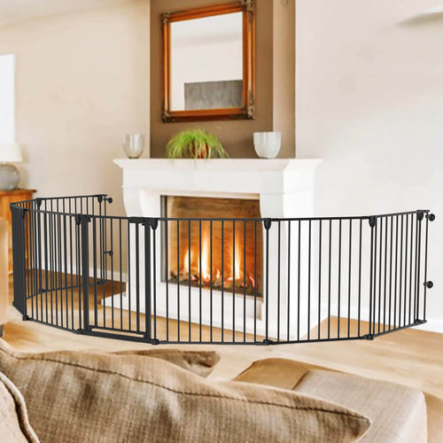 Elecwish 8 Panels Baby Gate Heavy Duty Playpen PA739