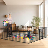 Elecwish 8 Panels Baby Gate Heavy Duty Playpen PA739, view 2