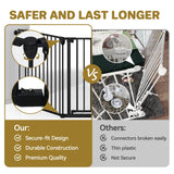 Elecwish 8 Panels Baby Gate Heavy Duty Playpen PA739, view 4