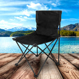 Elecwish Portable Folding Camping Chair with Carry Bag for Adults, Collapsible Anti-Slip Padded Oxford Cloth Stool Black Large, view 2