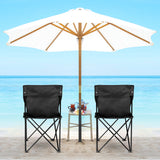 Elecwish Portable Folding Camping Chair with Carry Bag for Adults, Collapsible Anti-Slip Padded Oxford Cloth Stool Black Large, view 4