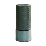 Elecwish 44" Tall Large Round Green Ribbed Tower Water Fountain, view 2