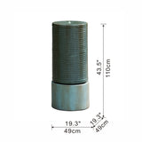 Elecwish 44" Tall Large Round Green Ribbed Tower Water Fountain, view 3