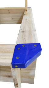 Elecwish Children's Wooden Sandbox with Adjustable Canopy, view 6