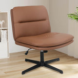 Elecwish Armless Cross Legged Desk Chair No Wheels OC201, view 2