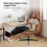 Elecwish Armless Cross Legged Desk Chair with Headrest&Footrest OC202, view 5