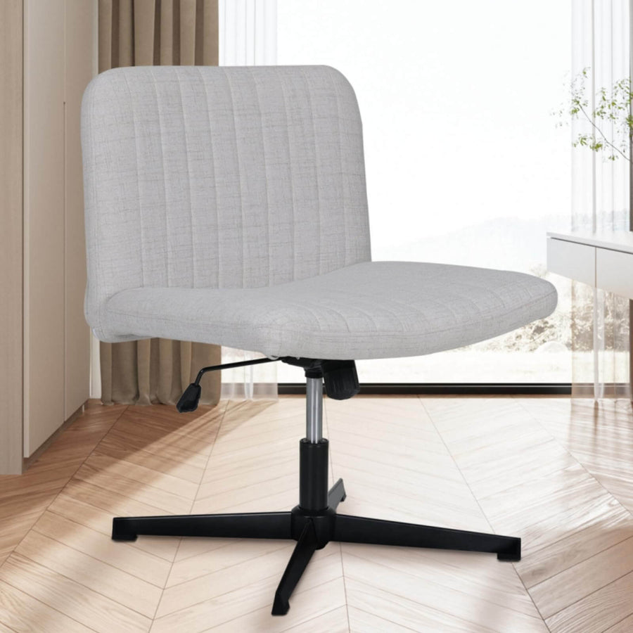 Elecwish Armless Desk Chair No Wheels with Extra Wide OC201