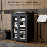 Elecwish Audio-Video Media Stand Cabinet with 4 Height-Adjustable Shelves IF047, view 3