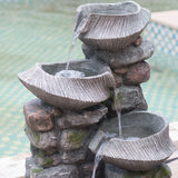Elecwish 19x15x31.5" Indoor Outdoor Stone Water Fountain, view 5