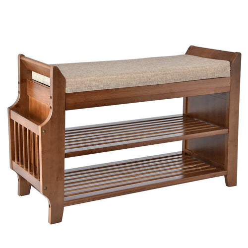 Elecwish 2 Tiers Bamboo Shoe Rack HW105