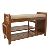 Elecwish 2 Tiers Bamboo Shoe Rack HW105, view 4