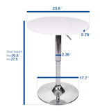 Elecwish Bar Table Round, Adjustable Height Swivel 360 Degrees Tall Cpunter Height Pub Desk, view 3