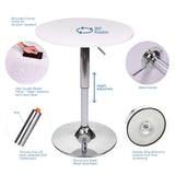Elecwish Bar Table Round, Adjustable Height Swivel 360 Degrees Tall Cpunter Height Pub Desk, view 4