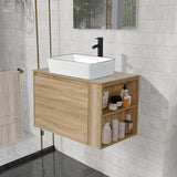 Elecwish Wooden Bathroom Vanity With Side Storage BA033, view 2