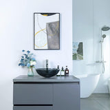 Elecwish Bluish Grey Tempered Glass Sink BG003, view 2