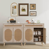 Elecwish Rattan Buffet Cabinet With Drawer IF035, view 2