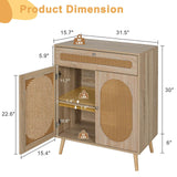 Elecwish Rattan Buffet Cabinet With Drawer IF035, view 3