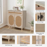 Elecwish Rattan Buffet Cabinet With Drawer IF035, view 4