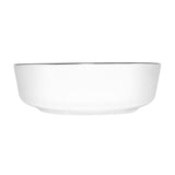 Elecwish Ceramic Bathroom Vessel Sink with Black Faucet Drain Combo,Round White BG1010, view 5