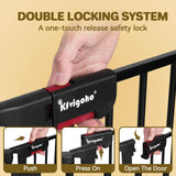 Elecwish Foldable Dog Gate 35"-149" Extra-Wide Playpen for Stairs 5 Panels PA749, view 3