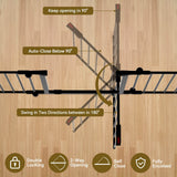 Elecwish Foldable Dog Gate 35"-149" Extra-Wide Playpen for Stairs 5 Panels PA749, view 4