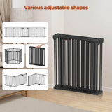 Elecwish Foldable Dog Gate 35"-149" Extra-Wide Playpen for Stairs 5 Panels PA749, view 6
