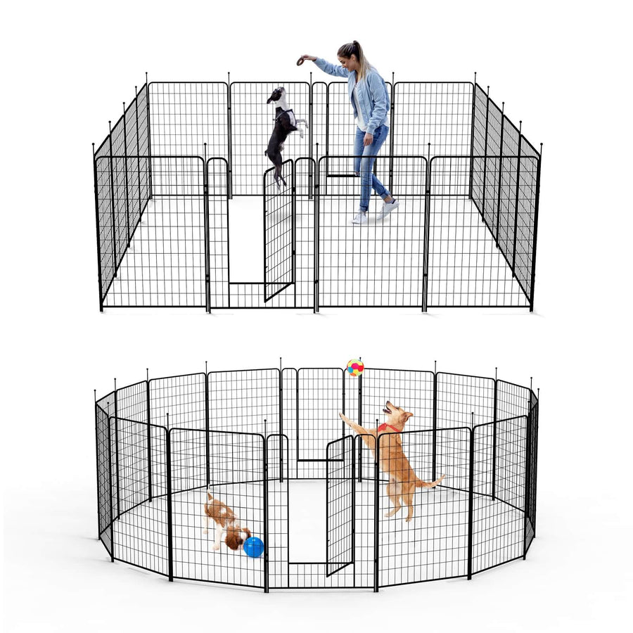 Elecwish 16 Panels Dog Playpen Outdoor PS7321