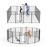Elecwish 16 Panels Dog Playpen Outdoor PS7321, view 2