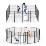 Elecwish 16 Panels Dog Playpen Outdoor PS7321, view 3