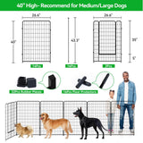 Elecwish 16 Panels Dog Playpen Outdoor PS7321, view 4