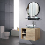 Elecwish Natural Wall Mounted Cabinet Sink Combo US-BV1004, view 2