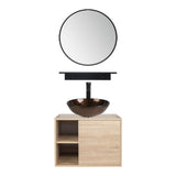 Elecwish Natural Wall Mounted Cabinet Sink Combo US-BV1004, view 4
