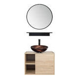 Elecwish Natural Wall Mounted Cabinet Sink Combo US-BV1004, view 5