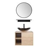 Elecwish Natural Wall Mounted Cabinet Sink Combo US-BV1004, view 6