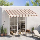 ELECWISH Outsunny 13' x 8' Retractable Awning - UV & Water-Resistant, Red Stripes, view 2
