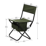 Elecwish 2-piece Folding Outdoor Chair with Storage Bag, Portable Chair Green, view 5