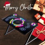 Elecwish Tempered Glass Desktop RGB LED Gaming Desk S-001, view 3