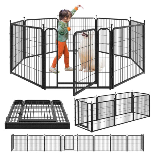 Elecwish Heavy Duty Dog Playpen 32"W Indoor Outdoor
