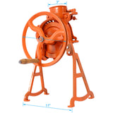 ELECWISH Heavy Duty Manual Corn Sheller with Wooden Handle - Cast Iron, Orange, view 5