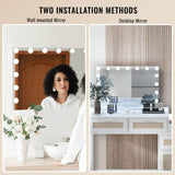 Elecwish Hollywood Vanity Mirror with Lights 15 Bulbs HW1156, view 4