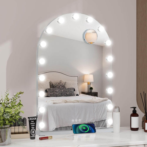 Elecwish Hollywood Vanity Mirror with Lights 17 Bulbs BA061