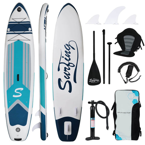 Elecwish Inflatable Paddle Board with Seat 11' x 32'' x 6" OD004