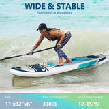 Elecwish Inflatable Paddle Board with Seat 11' x 32'' x 6" OD004, view 5