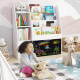 Elecwish Kids Bookshelf and Toy Storage Organizer with Blackboard BB011, view 3