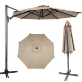 Elecwish 10ft Outdoor Patio Umbrella, Double Sided Market Rectangle Umbrella with Crank Handle,Large Sun Shade for Outside Deck,Backyard,Garden OD025, view 2